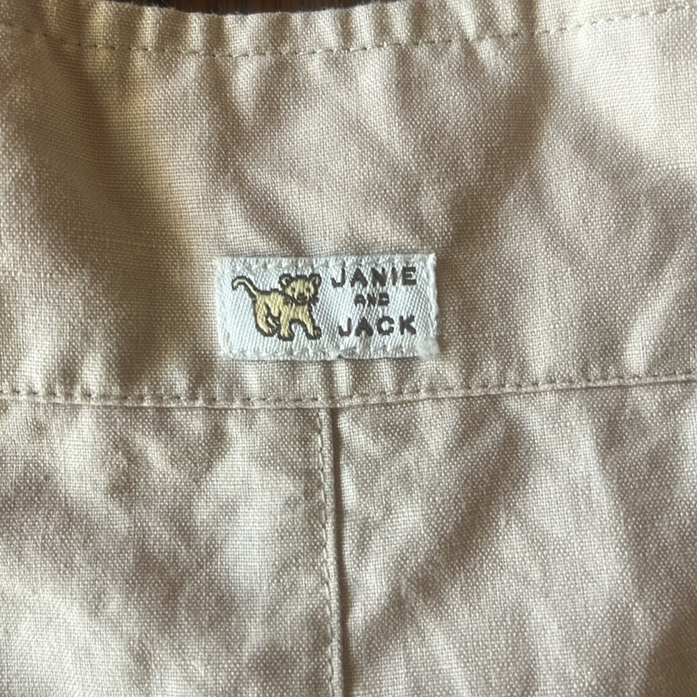 Jack and Jane Cream and Orange Overalls - Picture 8 of 8